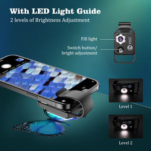 APL-MS002C 200X กล้องจุลทรรศน์เลนส์มีไฟ LED และรุ่นตัวกรอง CPL - Product Image 3