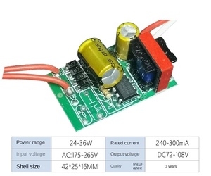 8-50W Triac Dimmable Non-Isolated AC175-260V <strong>Driver</strong> for LED Lighting Plastic Bare Board with AC-DC Energy Transfer