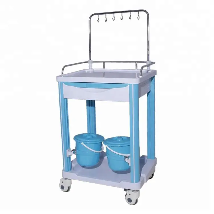 Carrinho médico de plástico abs BT-IY001, carrinho para tratamento móvel, medicina para vestir, carrinhos