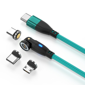 热卖磁铁6合1充电usb数据线适配器360 + 180旋转c型 + uab a插头超快5A充电电缆 - Product Image 6