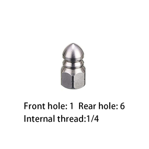 Cống sạch vòi phun hệ thống thoát nước <span class=keywords><strong>jetter</strong></span> Ống áp lực cao tập tin đính kèm xoay thép không gỉ cống vòi phun - Product Image 5