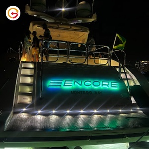 JAGUARSIGN Nhà Sản Xuất Tùy Chỉnh Biển Signage Thép Không Gỉ Chiếu Sáng Tên Dấu Hiệu Tùy Chỉnh Du Thuyền Dấu Hiệu Chữ - Product Image 6