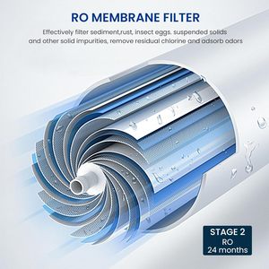RO Under Sink Umkehrosmose anlage Wasserfilter entfernt effektiv Blei Schwermetalle PFOA, PFOS und andere Schadstoffe