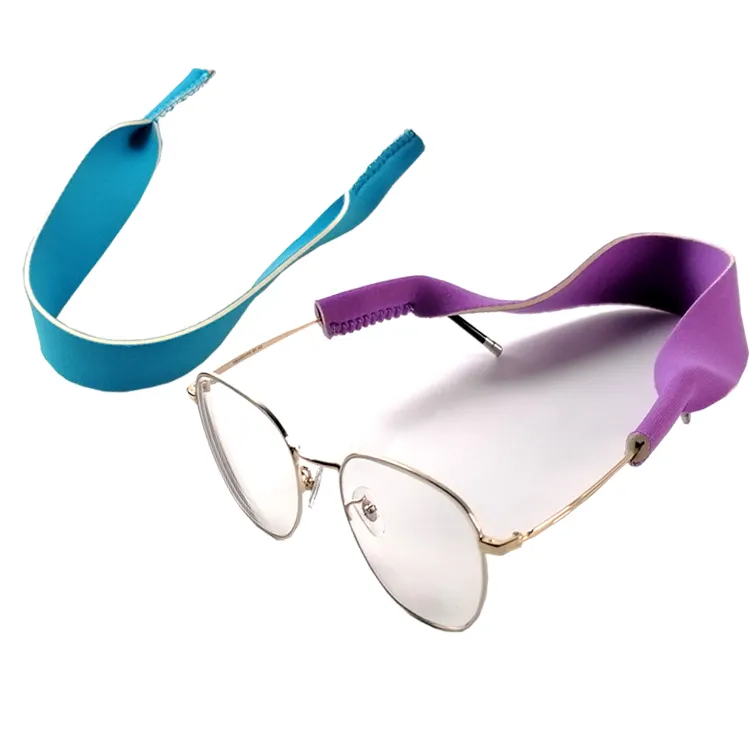 Logo personalizzato supporto per occhiali da vista per esterni cinturino per occhiali da sole in Neoprene elastico galleggiante per sport acquatici