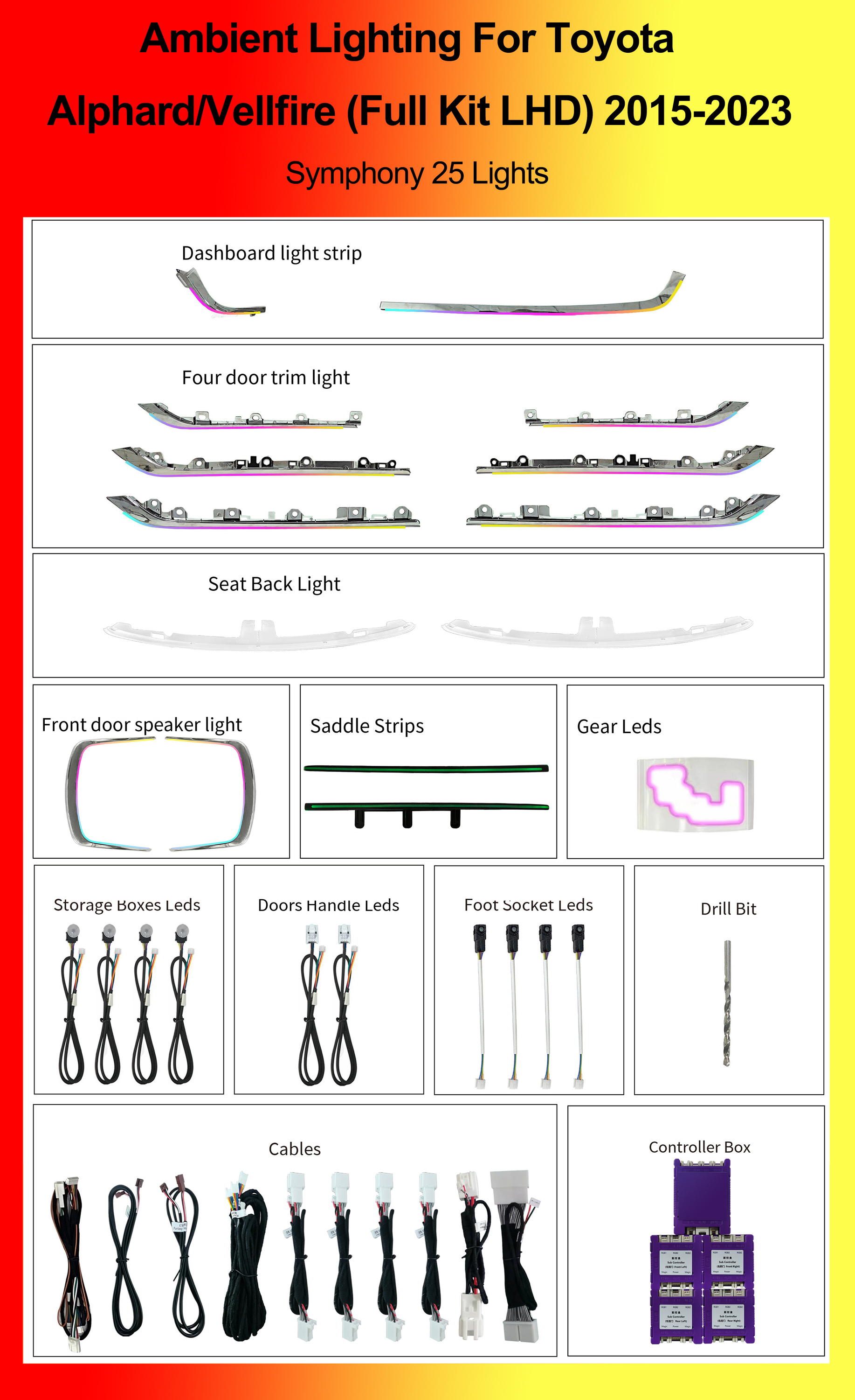 (Full Kit LHD) Symphony 25 Lights