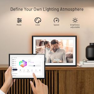 10.1インチHD IPSタッチスクリーンデジタルフォトフレーム32GB大ストレージWiFiセットアップ簡単リモート共有フラメオ経由でMP3 AVIをサポート - Product Image 3