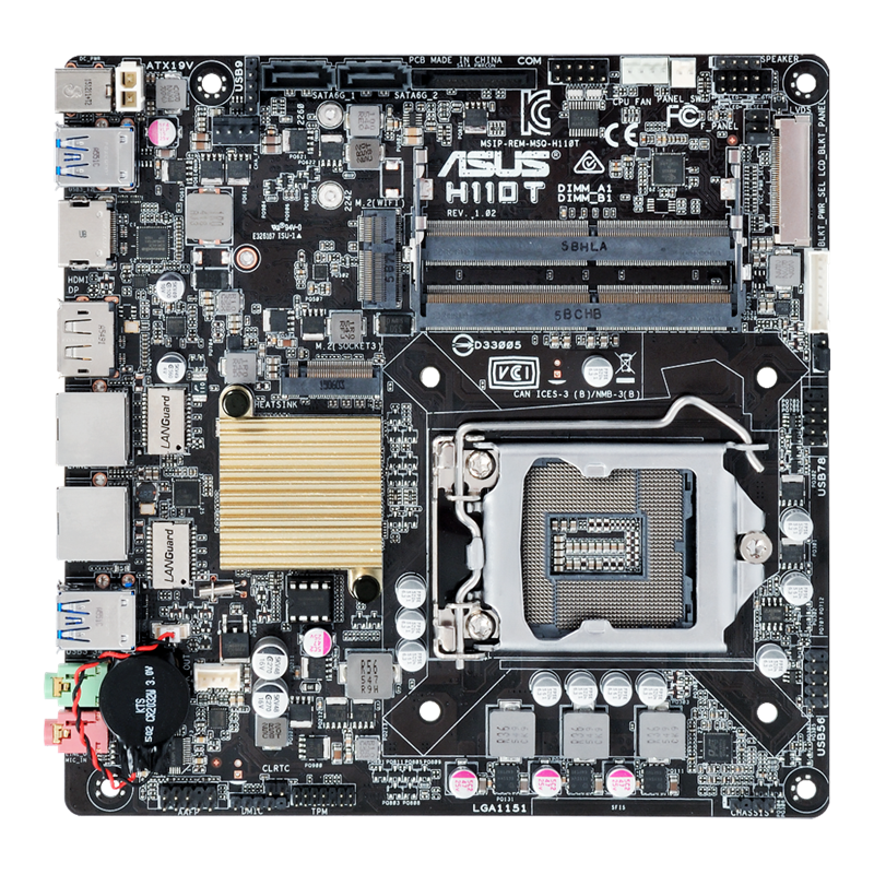 ASUS H110T (alimentación CC)