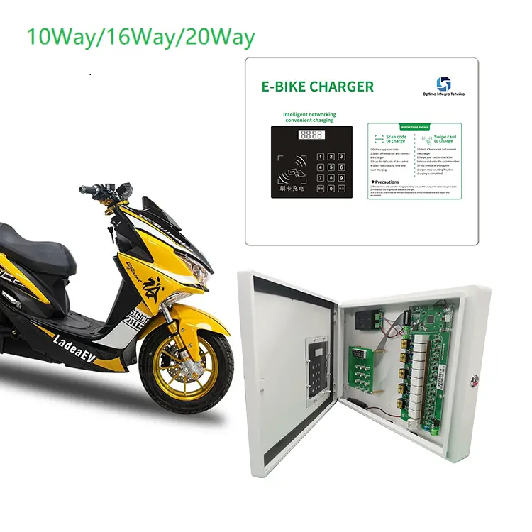 XUDAINTONG Wholesale OEM 10 16 20 Way Ebike Fast Charger Electric Motorcycle Pay Charge Terminal Bike Charging Station