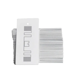 RFID hangtag สติ๊กเกอร์ชิปแท็กบาร์โค้ดพิมพ์สีขาวสติกเกอร์เปล่า