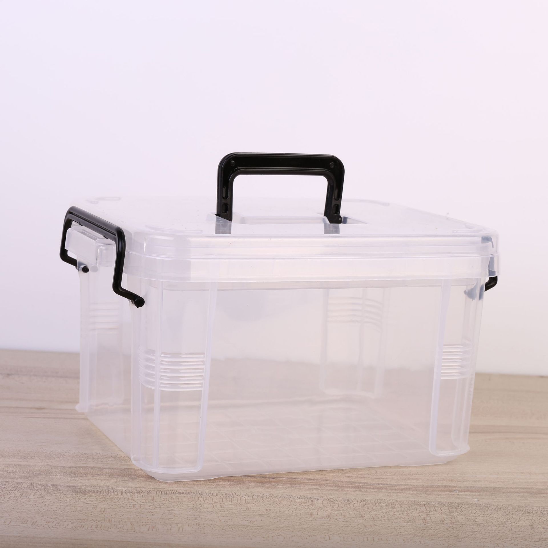 Poignée noire transparente