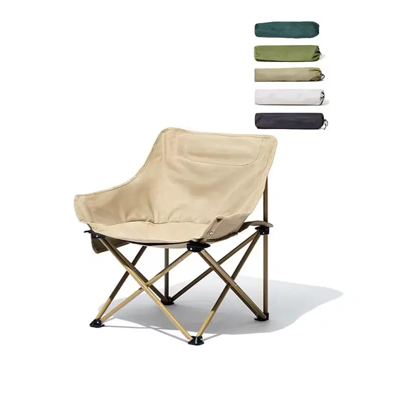 เก้าอี้ตั้งแคมป์,พับได้น้ำหนักเบาพกพาสะดวกออกแบบโลโก้ชายหาดมูนใหม่