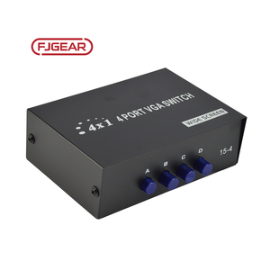 FJ-15-4 Fjgear Factory Price 1920*1440 Four Port <strong>Vga</strong> Switch <strong>Vga</strong> Switch 4 Port 4 <strong>Input</strong> 1 <strong>Output</strong>