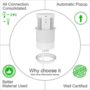 Retractable <strong>Socket</strong> <strong>with</strong> USB C Charger and Wireless Charger and US <strong>Socket</strong> - Product Image 6