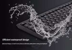 Teclado de oficina con cable, 104 teclas, con puerto USB, Multimedia - Product Image 6