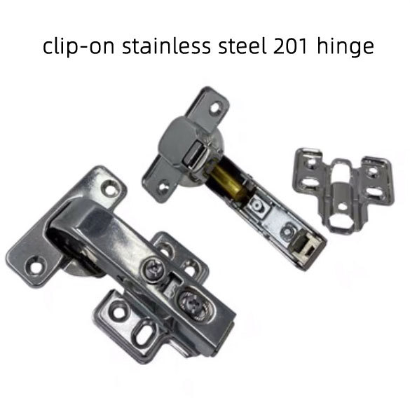 stainless steel soft close clip on hinge