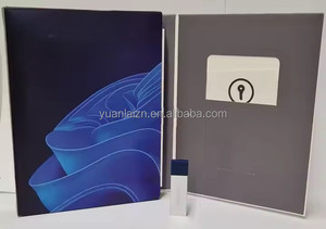 Win 11 Pro 64 Bit USB Oem Professional Key License Box Win 11 Versión completa Win11Pro Fpp Licencia compatible con Mac y Linux