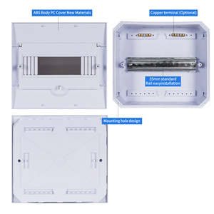 CE SNMF Series 2/3/4/6/8/10/12/15/18/24/36 Ways IP40 Indoor Plastic MCB Distribution <strong>Box</strong> <strong>DB</strong> <strong>Box</strong> - Product Image 2