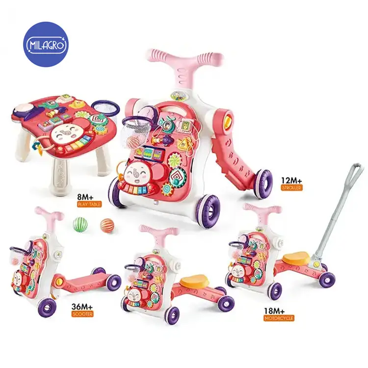 Chachi Toys passeggini passeggini triciclo per bambini Go Cart musica pieghevole moderna 6 mesi girello 5 In 1 per bambino alto