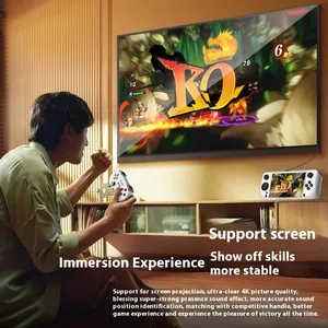 เครื่องอาร์เคด PSP E6ใหม่2024นิ้ว3D 5นิ้วระบบแอนดรอยด์ IPS มือจับสำหรับเล่นเกมเข้ากันได้อย่างสมบูรณ์ N64กับคอนโซลวิดีโอเกม - Product Image 3