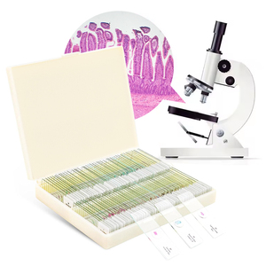 Kit de preparación de portaobjetos 100 tipos/juego de imágenes claras portaobjetos de microscopio de celda típica 7101 - Product Image 1