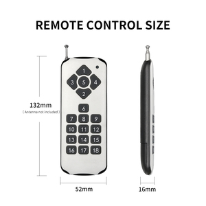 Commercio all'ingrosso 12V RF interruttore senza fili telecomando ricevitore 18 canali scatola di distribuzione elettrica segnale PLC per uso Garage - Product Image 3