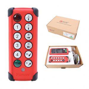 Sistema de control remoto industrial inalámbrico grúa montacargas con código rodante de velocidad única de 8 teclas, buena venta, - Product Image 1