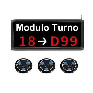 LED Token numero prendere un numero di sistema di gestione della coda Wireless sistema di visualizzazione a 3 cifre in spagnolo con il prossimo pulsante di controllo - Product Image 1
