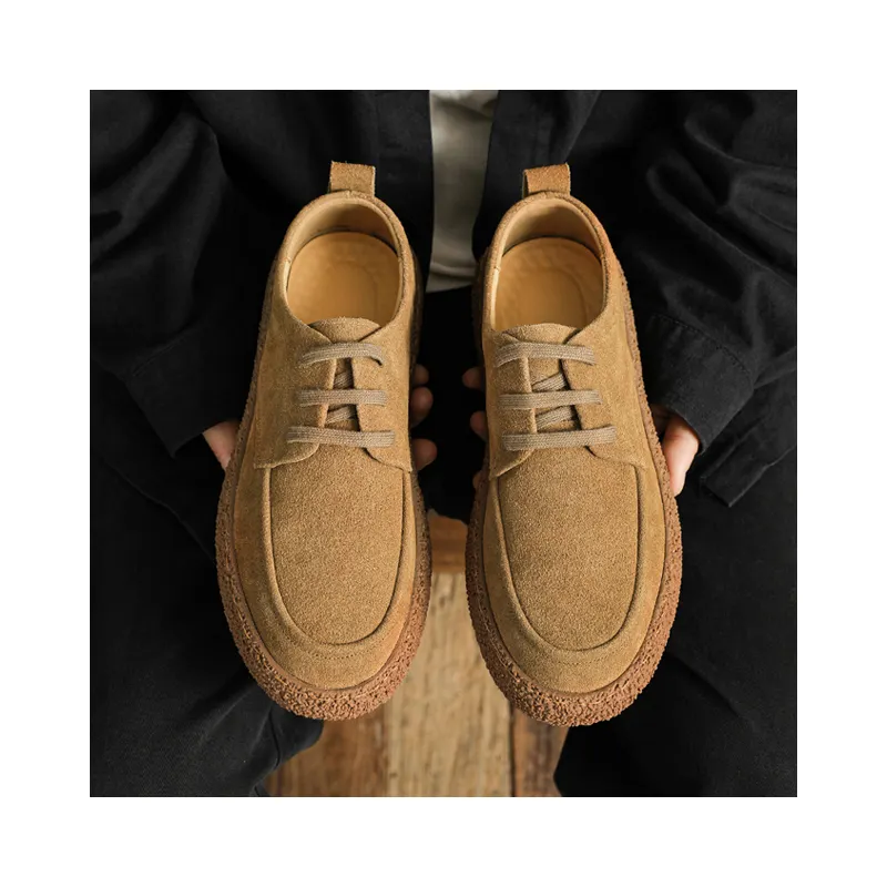 Commercio all'ingrosso stile britannico grandi dimensioni formale camoscio ufficio uomo scarpe eleganti e pelle Oxford prodotti di vendita caldi