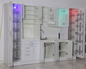 Armoires dentaires Cabinet dentaire arrière 12 heures Cabinet dentaire pour nouvelle clinique salle de traitement dentiste avec évier et comptoir - Product Image 3