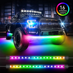 Hot <strong>Sell</strong> 4pcs 48leds 12v <strong>Led</strong> Light Atmosphere Car Light APP Music Remote Control Smart <strong>RGB</strong> 5050 <strong>Led</strong> Strip - Product Image 2