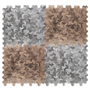 Phổ biến nhôm kim loại Boomerang cổ điển Peel và Stick 3D tường trang trí nội thất Gạch <span class=keywords><strong>Mosaic</strong></span> - Product Image 1