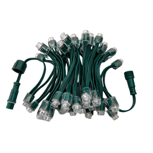 50 Pixel/stringa indirizzabile DC5V DC12V SK6812-RGBW(3000K) SMD Pixel nodo proiettile 12mm foro aperto IP68 3pin filo verde - Product Image 5
