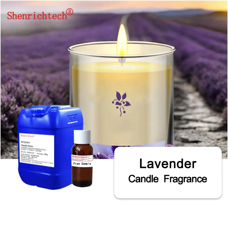 Aceite de velas de noche aceite de fragancia de flor de lavanda saborizante para velas perfumadas de lujo cera de soja y aceites de fragancia