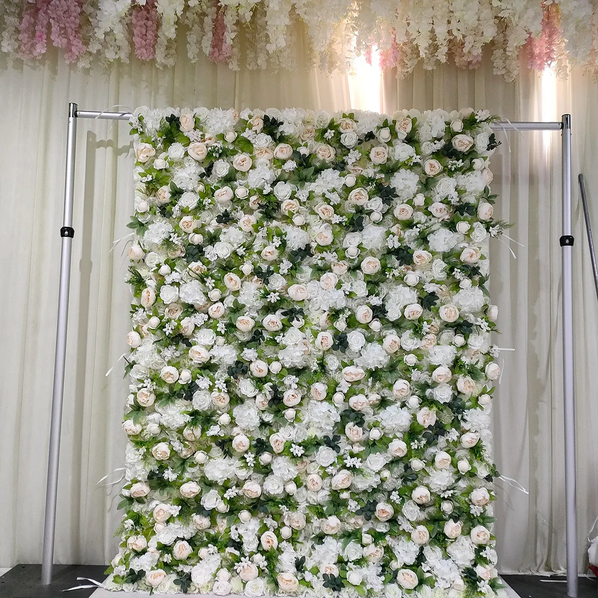 Flor de peônia artificial para casamento, decoração de casa, novo, de fábrica, para casamento, decoração, parede de backdrop, no tecido