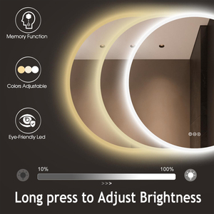 12V <strong>5A</strong> 60W Bathroom <strong>Led</strong> Light Mirror One/Three Colors Dimmer Defogger Touch Sensor Control Switch - Product Image 4