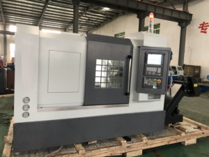 Máquina de torno CNC de cama inclinada, Centro de torno de torneado de 300mm, torno CNC automático, precio de Macines Sumore - Product Image 3