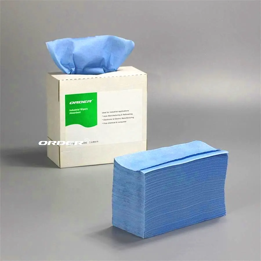 2022 New China Supplier blue industrial heavy duty cleaning maintenance wipes clean cloths