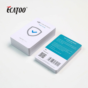 Customized Design PVC Plastic Barcode Card QR <strong>Code</strong> Card