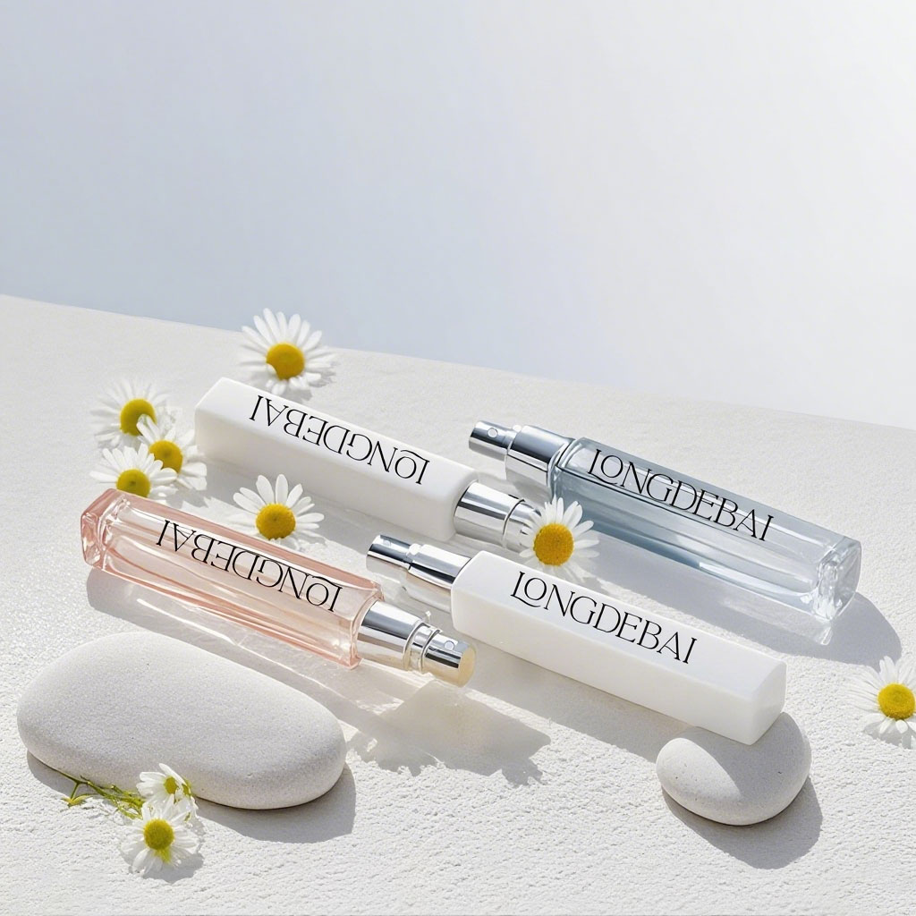 clear perfume bottle