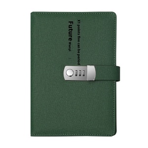 Cuaderno de contabilidad con bloqueo de contraseña para adultos, cubierta de cuero de tamaño A3 de 100 páginas para estudiantes femeninas, blocs de notas masculinos, organizador de mano para estudiantes - Product Image 5