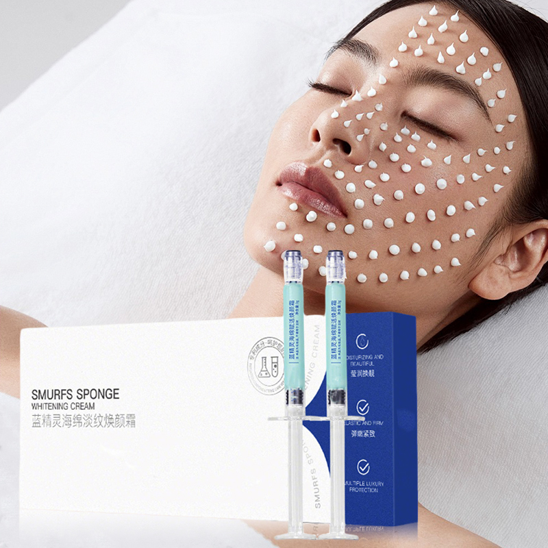 Crème de spicules de peptide de cuivre bleu