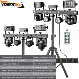 Taşınabilir Dj seti parti disko Disco Led Dj ekipmanları Gig Led çubuk Pro hareket Luces Stand teca sahne Dj aydınlatma sistemi ile standı - Product Image 3