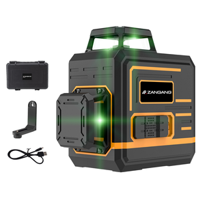 Nivel láser rotativo autonivelante automático 2D de 360 grados de alta calidad, haz verde, 8 líneas para bricolaje y uso industrial - Product Image 1