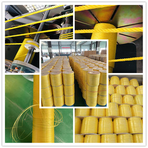 Twisted Polypropylene Rope, 3/8&quot;, 2,450 Lb, Yellow, 600' - Product Image 5