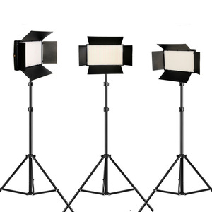 Fabrika fiyat U600 U800 kompakt taşınabilir LED Panel dolgu stüdyo Video işığı 3200-5600K fotoğraf Video çekim için Tripod standı - Product Image 1