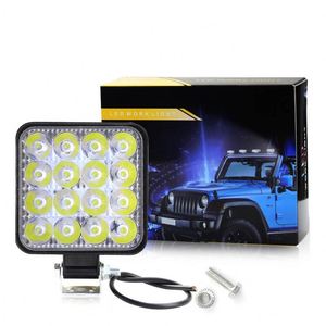 Universel Voiture Camion SUV Hors Route Spot De Travail Lampe Véhicule 48W LED 12V 24V IP68 Étanche Carré Led Travail Lumières