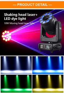 Xlighting ไฟเลเซอร์สำหรับเวที DJ โหมดควบคุม DMX512 xlighting 5/8/10W ZOOM Focus rgw LED 30CH ฟังก์ชั่น All-in-One - Product Image 3
