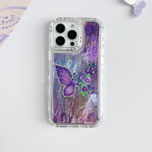 เคสโทรศัพท์มีสีลายผีเสื้อสำหรับ iPhone 16 15 PRO MAX 14 13 12 11เคสด้านหลังมือถือ - Product Image 2