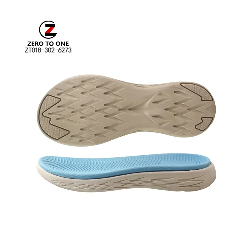 Zapatillas de playa con logotipo personalizado, calzado de playa con suela de EVA Phylon MD