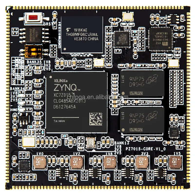 Puzhi บอร์ดแกน PZ7015-SoM Xilinx SOC zynq 7000 XC7Z015เกรดอุตสาหกรรมบนโมดูลแสตมป์หลุม7015 FPGA